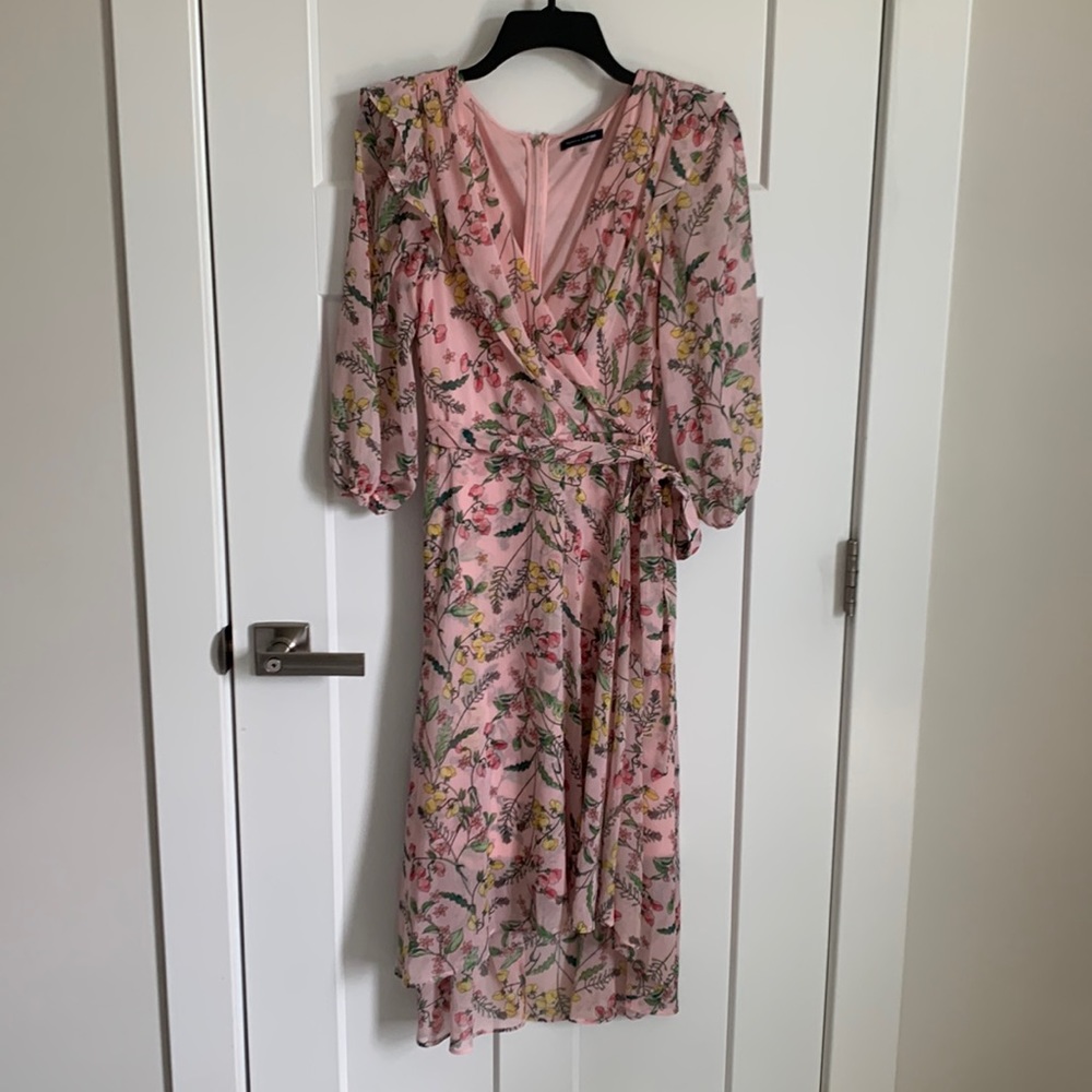 Tommy Hilfiger faux-wrap chiffon dress size 10